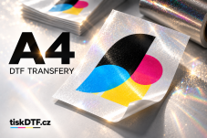 DTF transfer A4 Cold Peel Glitter DTF
